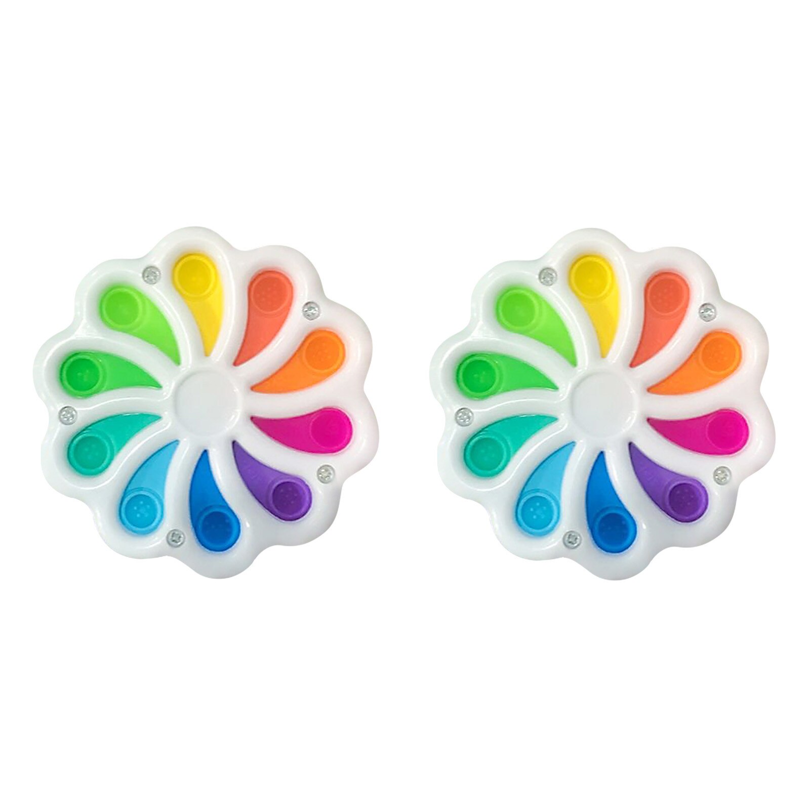 jouet en Silicone souple pour enfant, fossette, grosse tête, soulage le Stress, éducation précoce, autisme: 2PCS