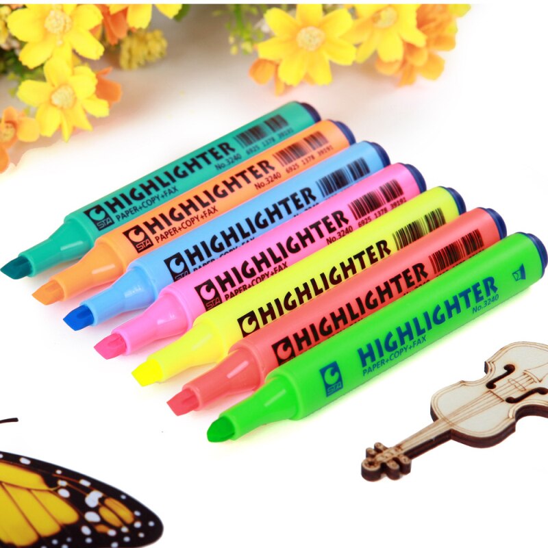 Mini rotulador Kawaii para estudiantes, juego de papelería, suministros escolares de oficina, , marcador coreano, 1 ud.