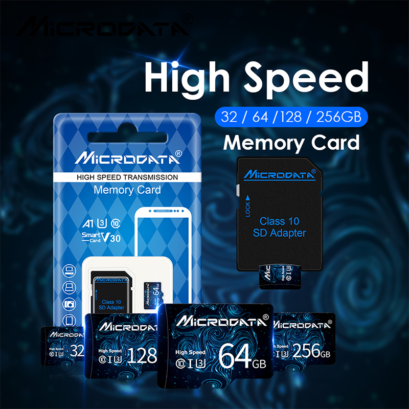 High Speed Flash Memory Card 4GB 8GB 16GB Mirco TF SD Card 256GB 128GB 64GB 32GB Class 10 U3 Cartao De Memoria for Smartphone PC