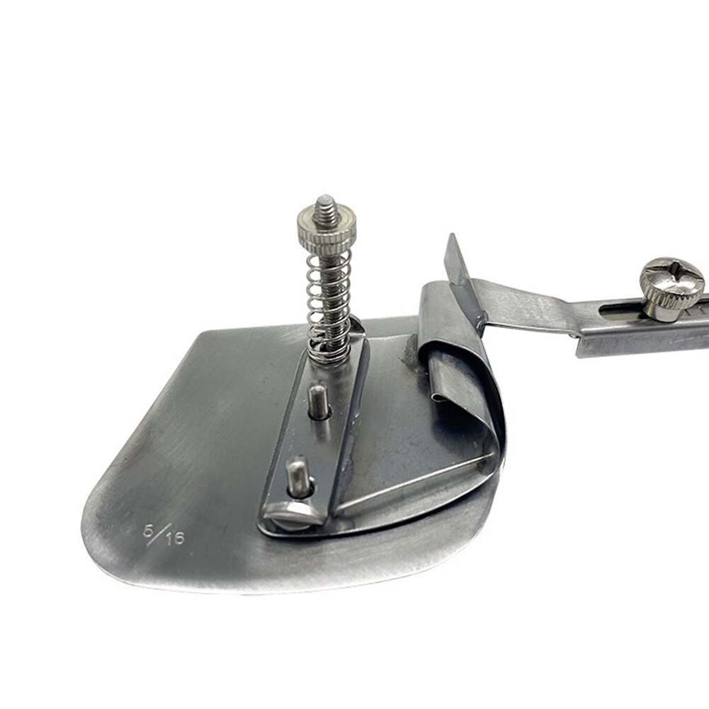 6-12mm Hemming Folder Universal Rubber String Elastic Band Curved Edging Roll Rubber Curling Clipping Sewing Machine Presser