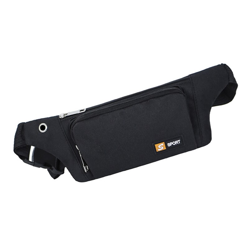 Damen herren multifunktionstaschen draussen Sport freizeit Bote gürteltasche brusttasche hüfttasche lauftasche freundlicher heuptas: Schwarz