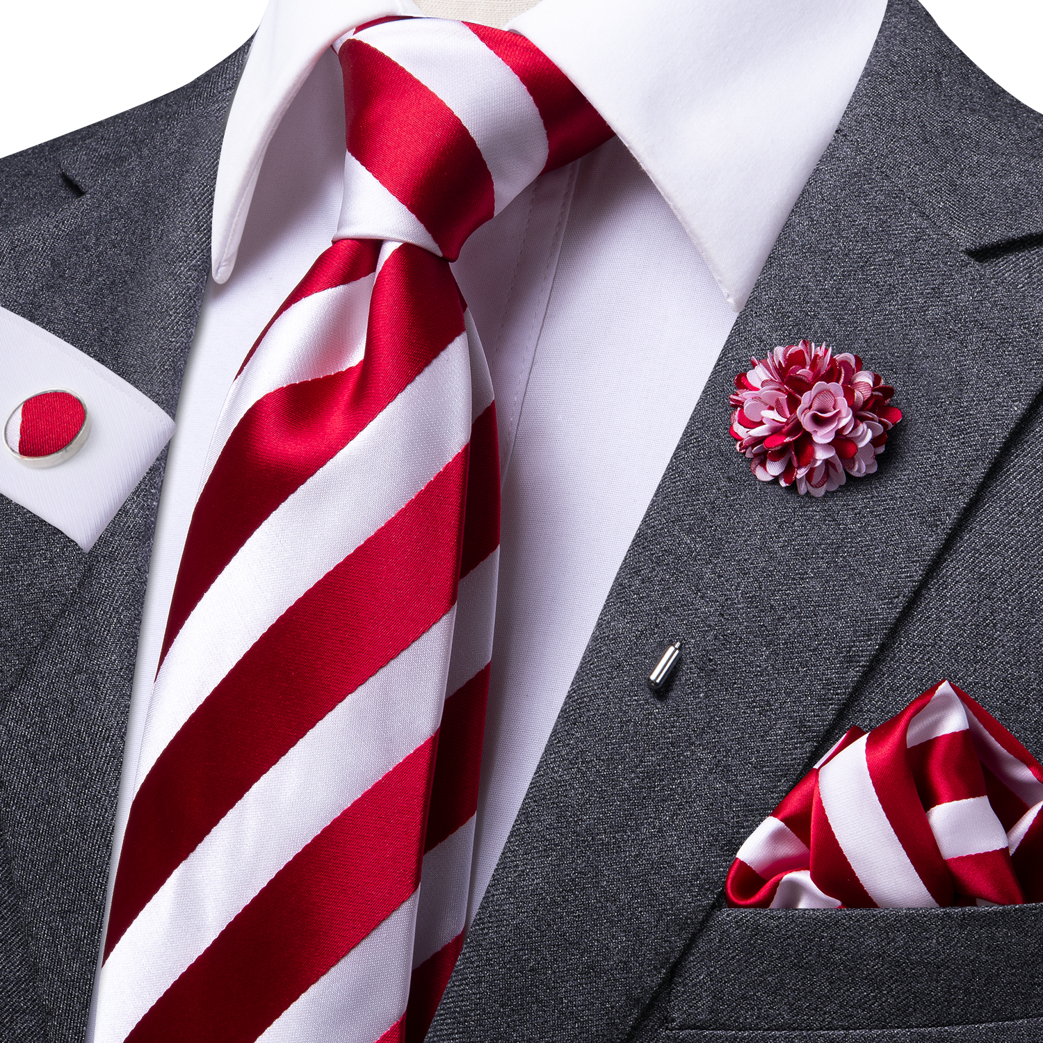 Corbata de negocios de seda azul claro liso para hombre, corbata de de alta corbata de lujo de 8,5 cm, broche de gemelos, corbata de boda para hombre 2023