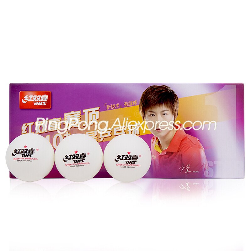 100 Balls DHS Table Tennis Ball DHS D40+ 1-STAR Plastic ABS Original DHS Ping Pong Balls