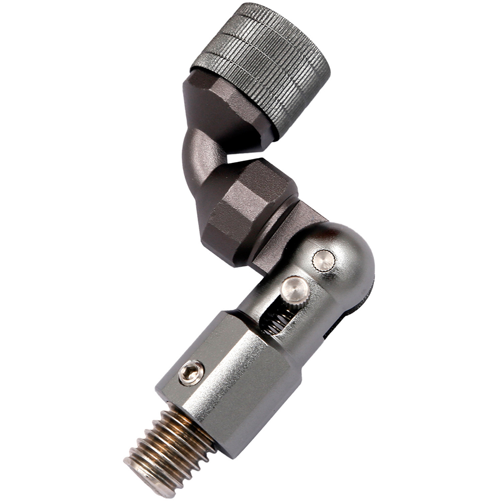 12mm Thread Landing Net Connector Fishing Gear Aluminum Alloy 12mm 1 2 Inch Folding Joint Compact Size Efficient: Brown