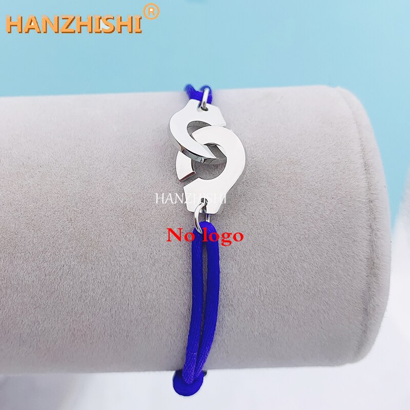 Stainless Steel Handcuff Bracelet For Women Men Adjustable Rope Bracelet Menottes Bijoux Corde Bracelet: 04TR-12