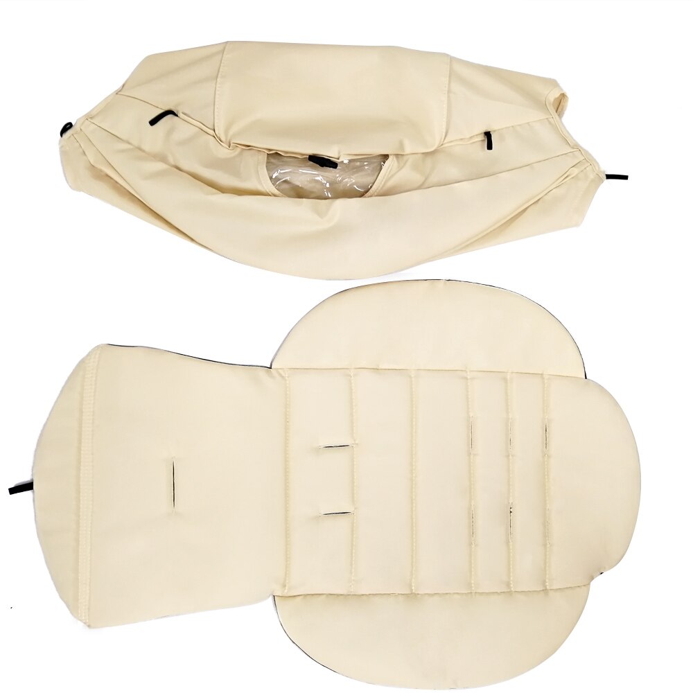 Capota de cochecito y colchón de 175 grados para Babyzen Yoyo Yoya Babytime con cremallera trasera, accesorios de cochecito de bebé: creamy-white