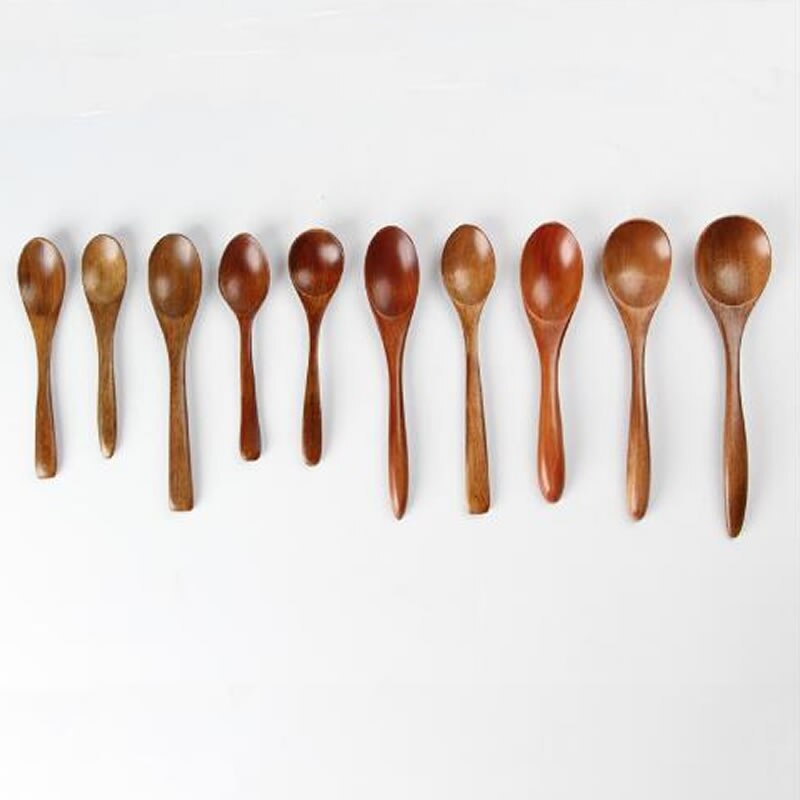 Bébé fait main cuillère en bois naturel en bois aromatisé lait enfant alimentation bébé produits