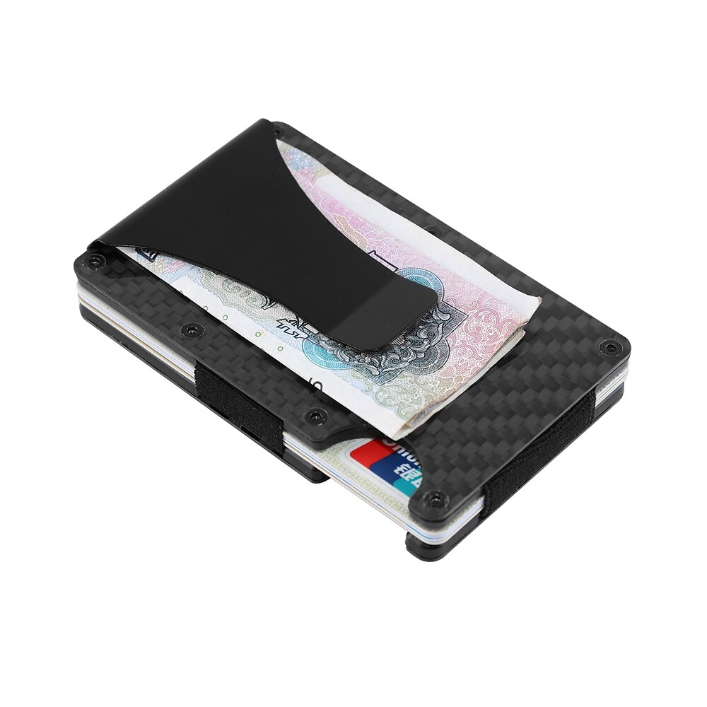 Carbon Fiber Metal Card Pakket Anti-Diefstal Ultra-Dunne Kleine Grote Capaciteit Anti-Demagnetiseren Portemonnee Bank card Id Card Sets