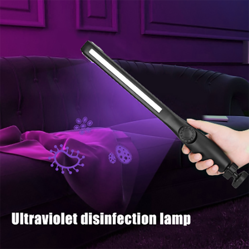 UV-C Light Germicidal Ultraviolet Disinfection Built In Rechargeable Battery 30 LED Beads Handheld Portable Sterilize Tube