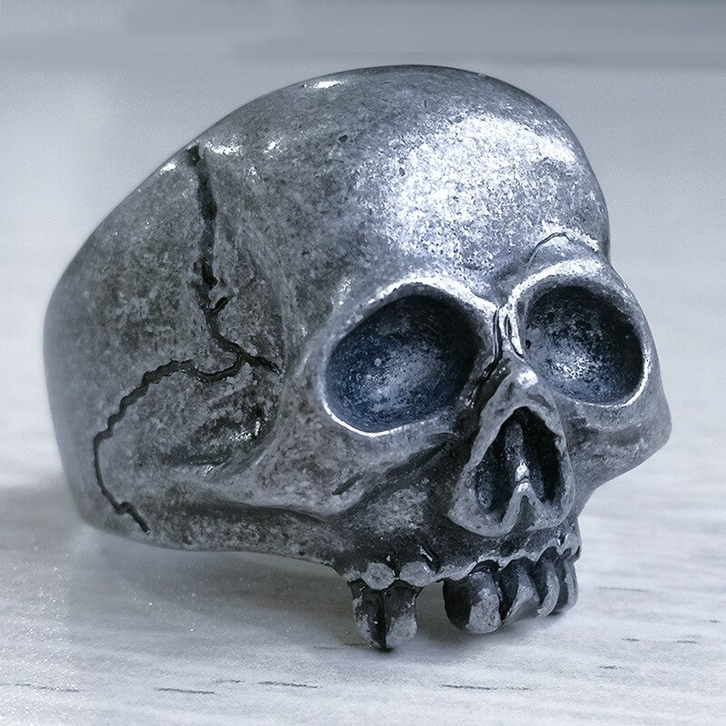 2020 NUOVO Caldo del cranio di personalità degli uomini di anello di roccia punk gotico dei monili anello fantasma testa del cranio degli uomini di anello