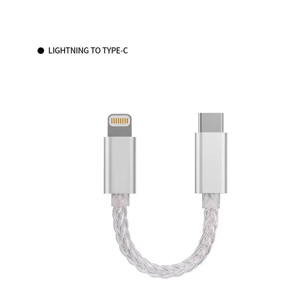 adapter USB C na Błyskawica z funkcją DAC, dekodujący sygnał audio, wzmacniacz słuchawkowy USB C robić rodzaj-C OTG: BŁĘKITNA