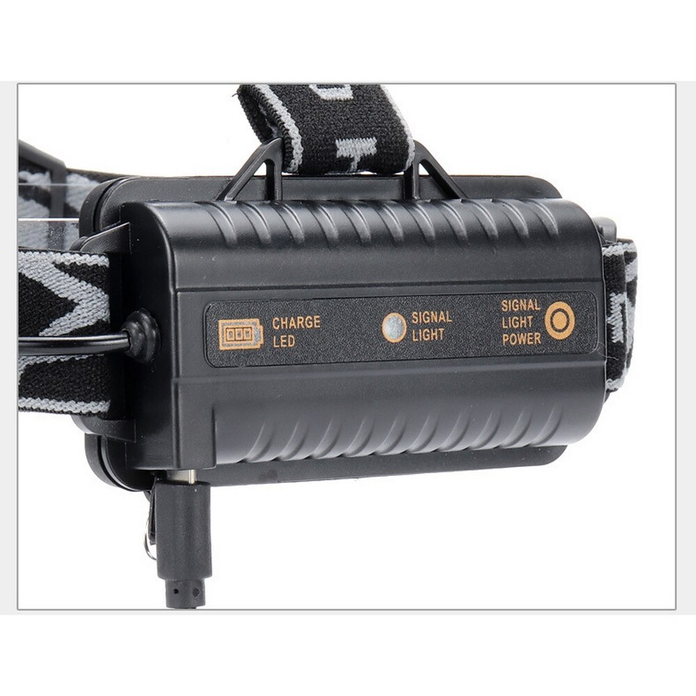 Linterna frontal recargable por USB para exteriores, luz LED de 250000LM 5X T6, 5 modos, iluminación para la cabeza