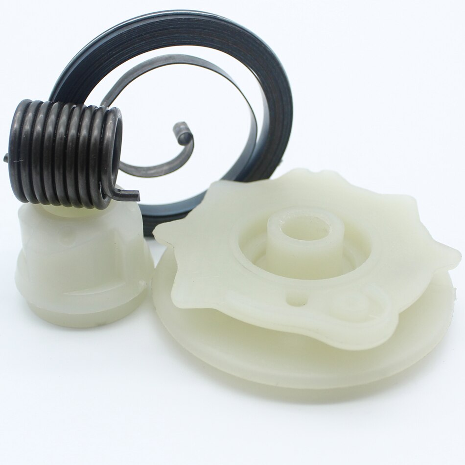 Recoil Rewind Pull Starter Spring Pulley Hub Kit For HUSQVARNA 142 137 E 142E 137E Petrol Chainsaws Replace Parts