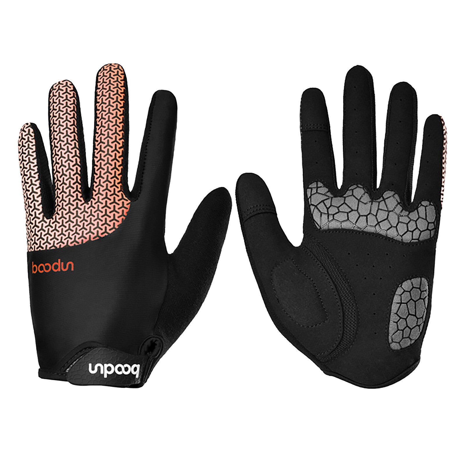 Fietsen Handschoenen Volledige Vinger Gel Sport Racing Fiets Wanten Vrouwen Mannen Zomer Racefiets Anti-Slip Outdoor Handschoenen: Rood / S