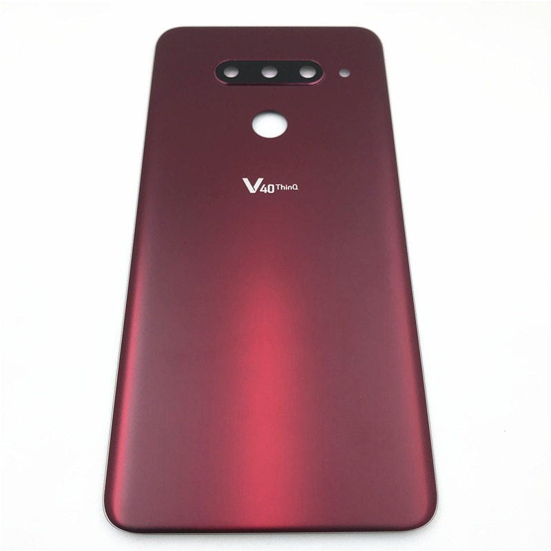 Copribatteria in vetro originale per LG V40 ThinQ V405QA7 V405UA V405 custodia posteriore porta batteria custodia posteriore con obiettivo fotografico