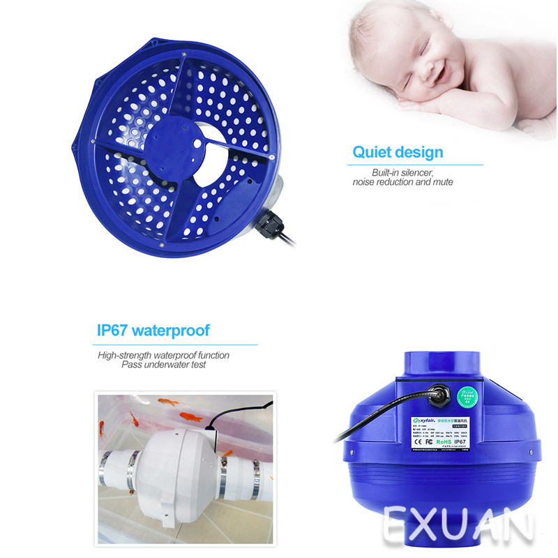 4 inch duct fan 100 powerful exhaust fan KTV restaurant basement ventilation mute exhaust fan