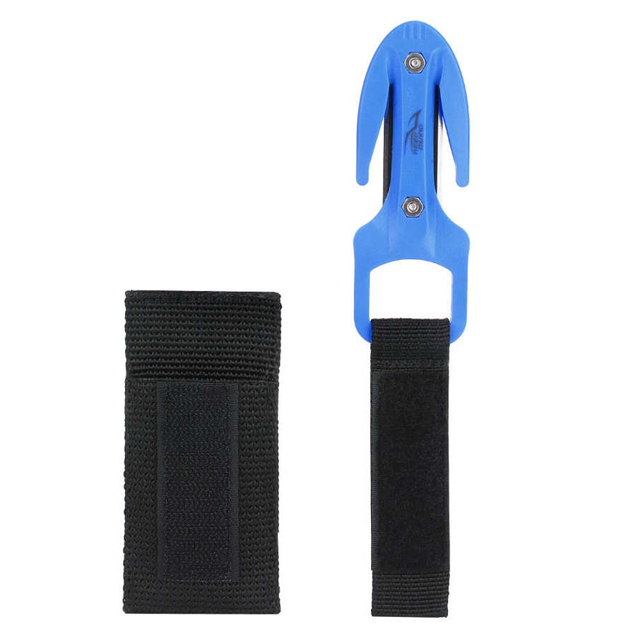 KEEP DIVING Diving Cutting Knife Portable Diving Snorkeling Safety Secant Cutting Knife Hand Line Cutter Diving Equipment: Blue