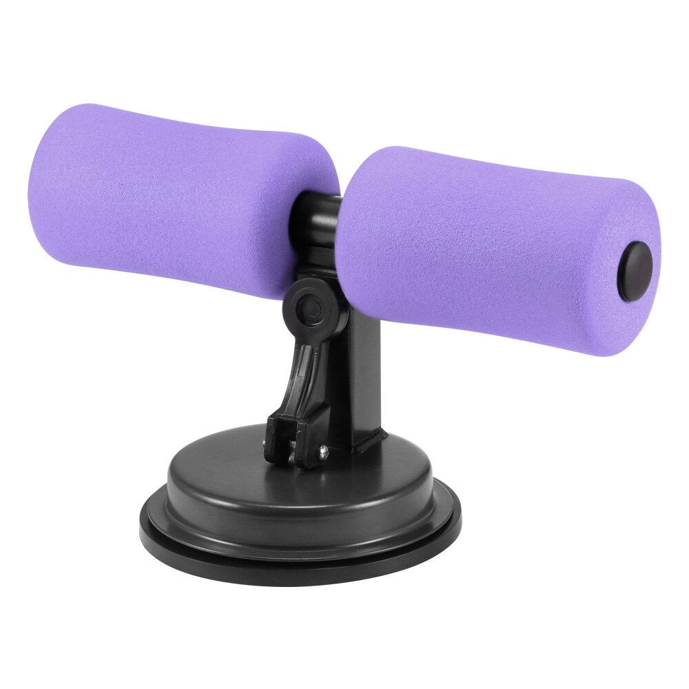 Adjustable Height Multifunctional Belly Rolling Home Gym Workout Equipment Sit Up Assistant Device Floor Suction Abdominal Aid: Purple