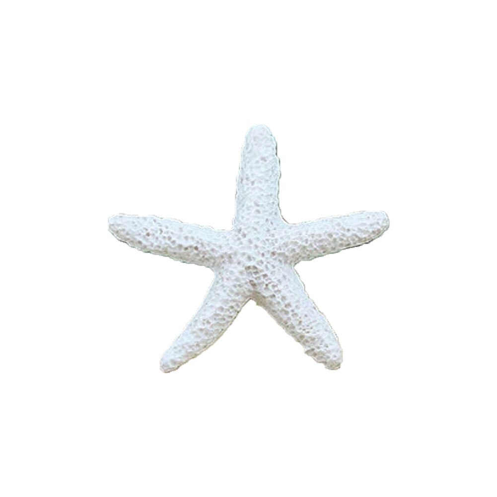 5cm Artificial Starfish Underwater Resin Aquarium Fish Tank Decoration Artificial Fish Pet Ornaments Viewing Decorations: White