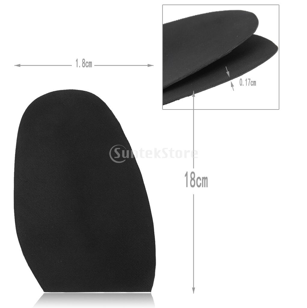 Footful Men's Stick on Rubber Half Soles Anti Slip Wear Proof Shoe Repair Thickness 1.7mm
