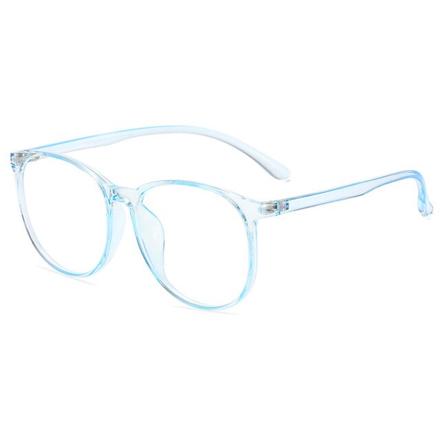 Anti Blue Ray Computer Bril Transparante Oversize Gaming Goggles Brillen Optische Spektakel Brillen Frame Vrouwen &amp; Mannen: Blue
