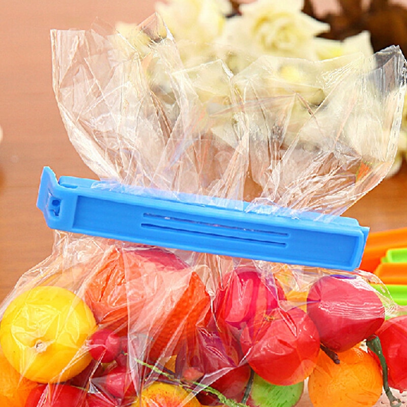4 Stuks Keuken Snack Food Chips Voor Opslag Pakketten Afdichting Zak Sealer Klem Voedsel Zak Clips Klem Plastic Clip Pakket sealer