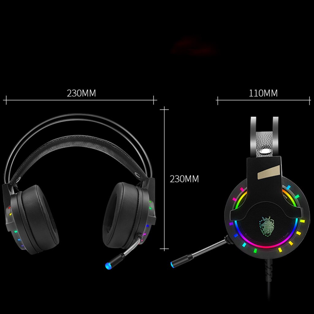 Gaming Headphones ANC Wired Headset Gaming 5.0 HIFI sound with loudspeaker face recognition for Computer Games