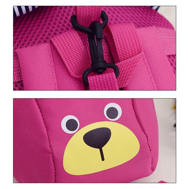 Uroczy niedźwiadek animowany anty-Stracony plecak dla dzieci przenośna tornister z rozwijana smycz dziewczyny chłopcy niemowlę szelki bezpieczeństwa