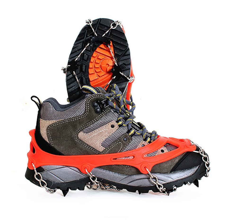 Crampons - 8 Teeth - Anti-Slip Ice Snow Spikes - Hiking Climbing Gear
