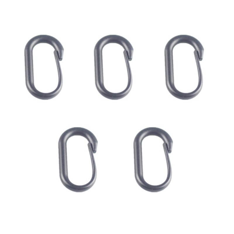 Manille mousqueton attache quickdrew Molle sangle sac à dos Camp randonnée montagne escalade boucle extérieure Snap Lock Grimlock: 5Pcs Black
