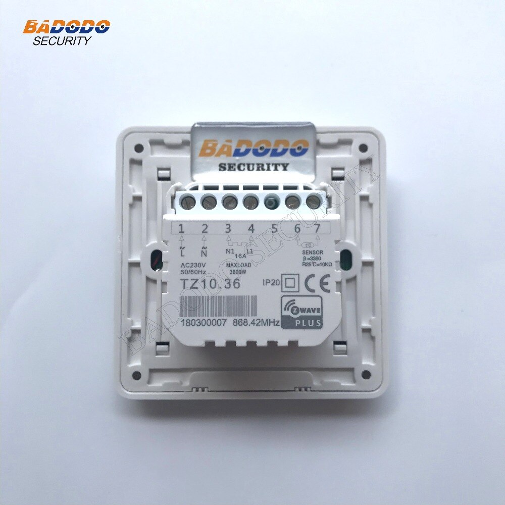 Z-Wave plus EU868.42MHz Smart temperature Thermostat electric heating temperature control