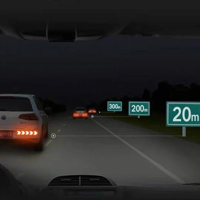 12 Teile/satz Reflektierende Pfeil Zeichen Band Warnung Sicherheit Aufkleber für Auto Stoßstange Stamm Reflektor Gefahr Band Motorrad Zubehör