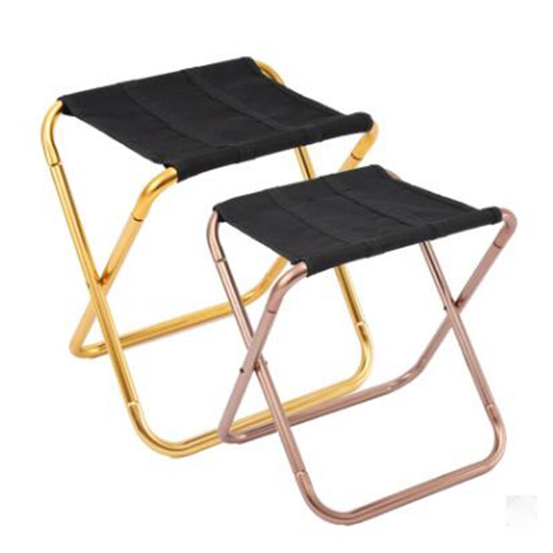 Outdoor Portable Lightweight Chair Camping Picnic Fishing Folding Chair: gold