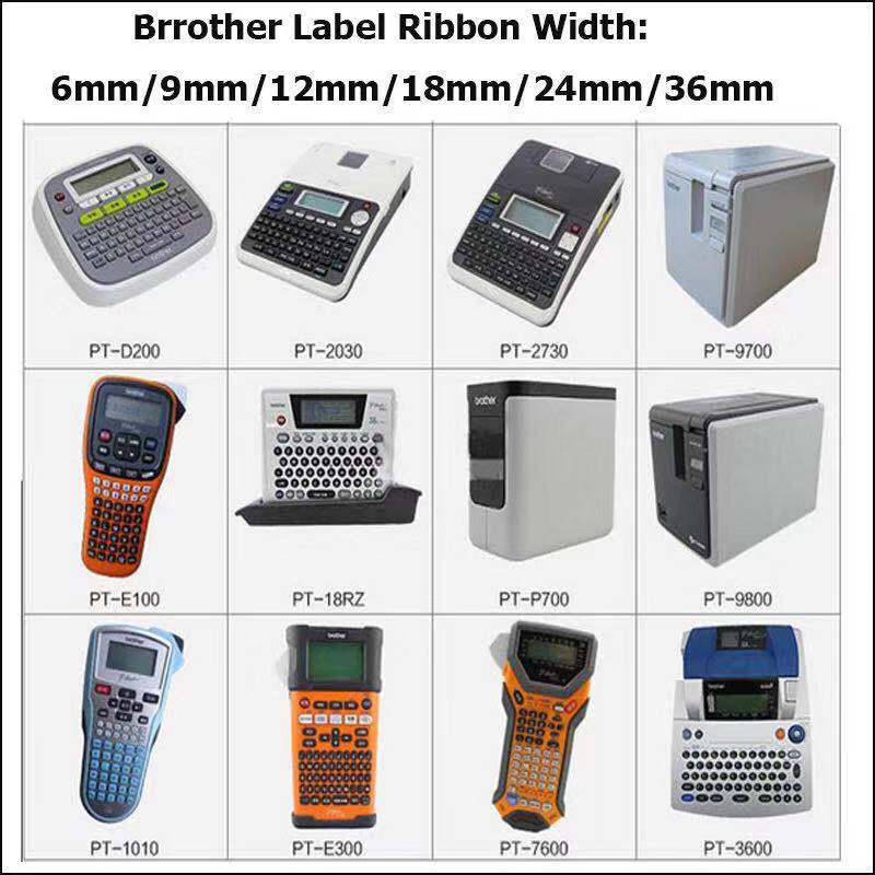 CIDY 10pcs/lot White ON Black TZe325 tze 325 tz325 tz 325 for p touch compatible brother label printer tz tape