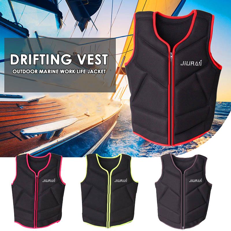 Drijvende Jas Vissen Vest Outdoor Zee Volwassen Neopreen Kanoën Rescue Vissen Reddingsvest Zeilen Zwemmen Drijfvermogen