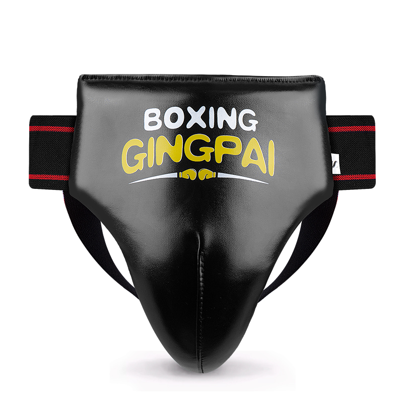 Børnepiger drenge boksning mma muay thai jockstraps skridtbeskytter taekwondo lyskebeskytter træningsudstyr: S / Sort