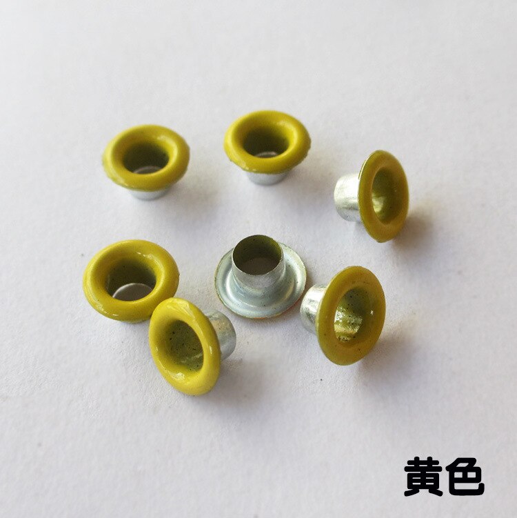 20pcs Colorful Grommets For Scented Wax Tablet Gasket Canvas Buckle Spray Metal Eyelets Rivets Sewing Accessories Candle Making: Yellow 20pcs