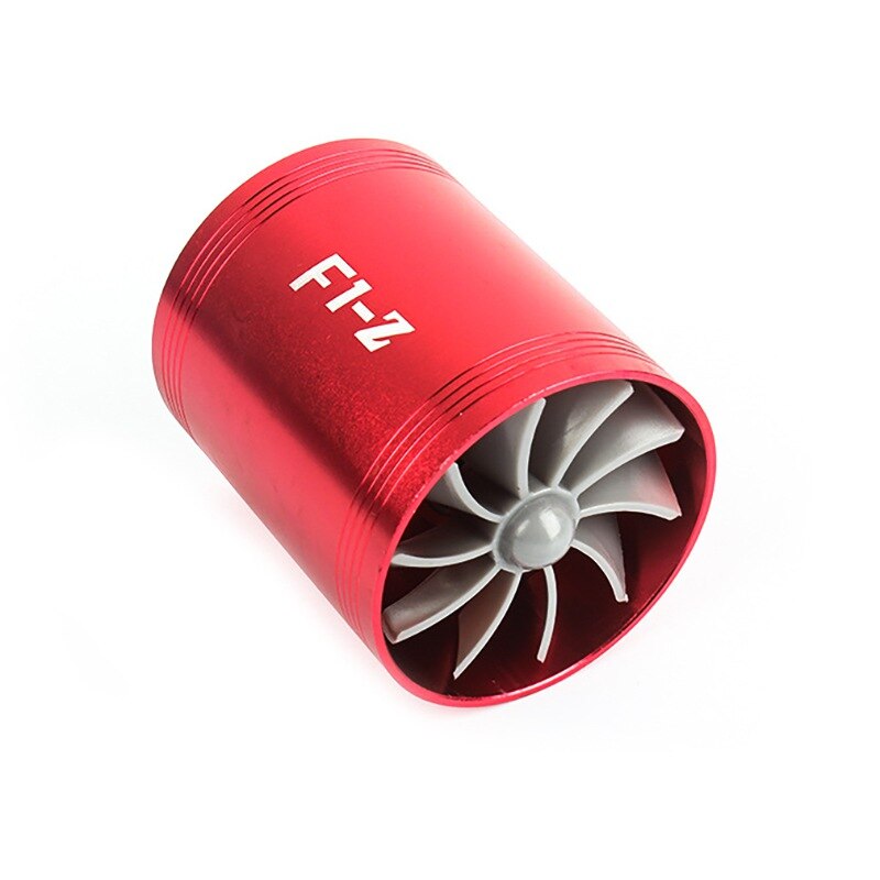 Car Double-sided Intake Dual charger Air Fuel Gas Saver Fan Car Turbine Charger Modified Intake Turbines Accessories