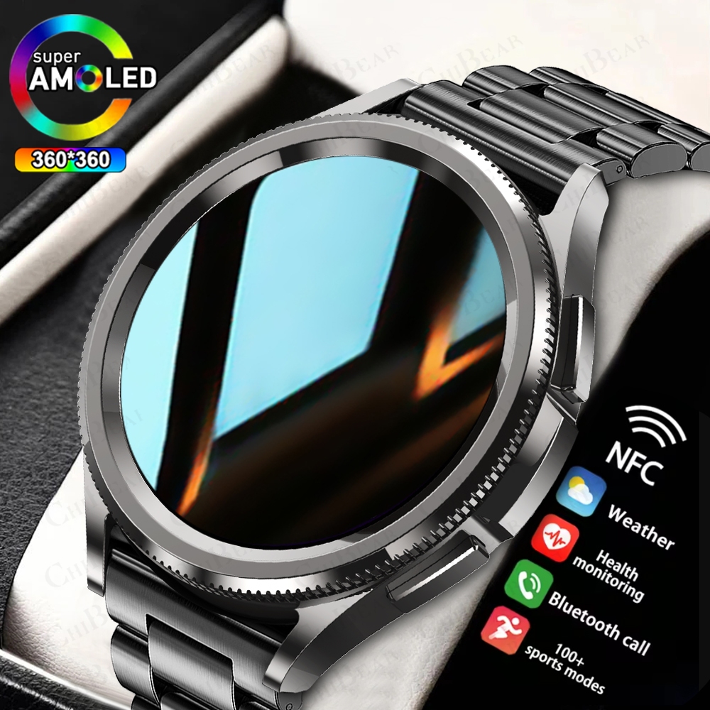 2025 versão mais recente watch6 clássico relógio inteligente masculino gps esportes saúde freqüência cardíaca à prova dwaterproof água bluetooth chamada smartwatch android ios