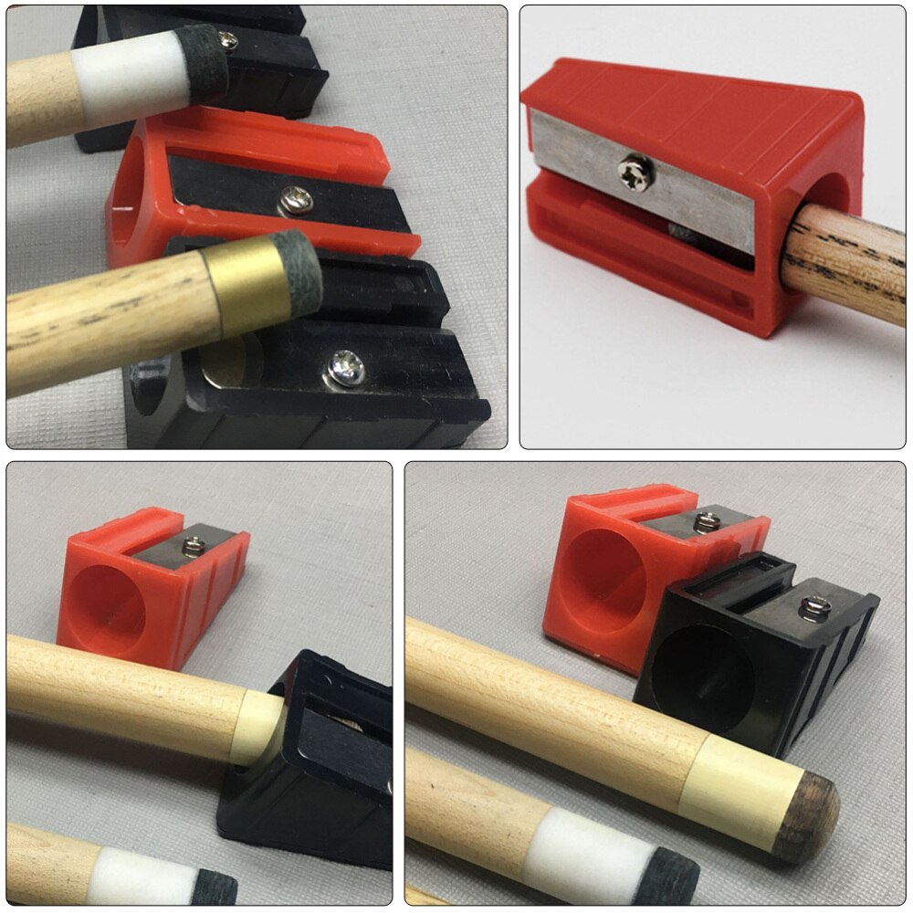 3 pces cue tip burnisher lápis apontador forma piscina ferramenta de reparo (cor aleatória)
