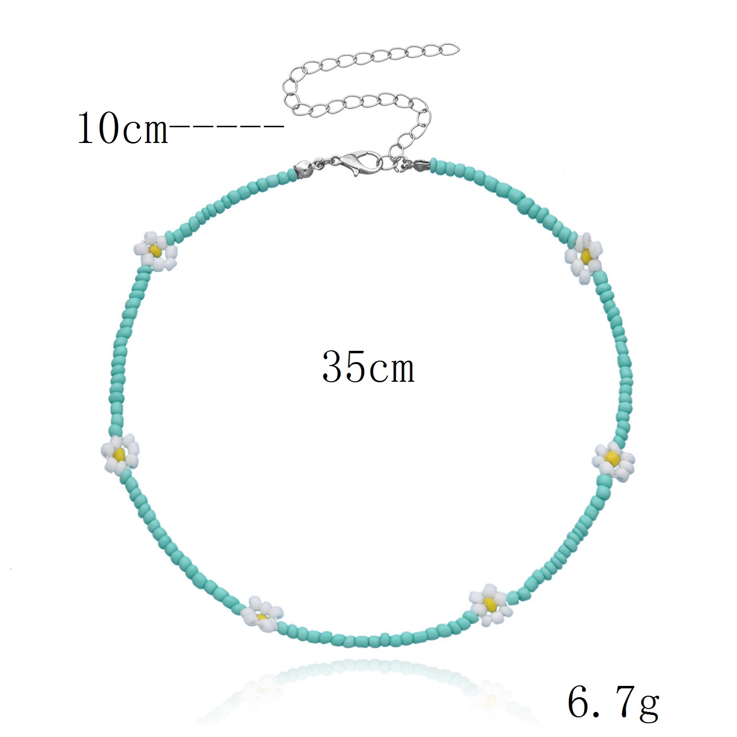 Zomer Strand Boho Transparante Kralen Cherry Sieraden Set Crystal Choker Ketting Voor Vrouwen Meisje Fruit Weave Kralen Armband Ring: H72531