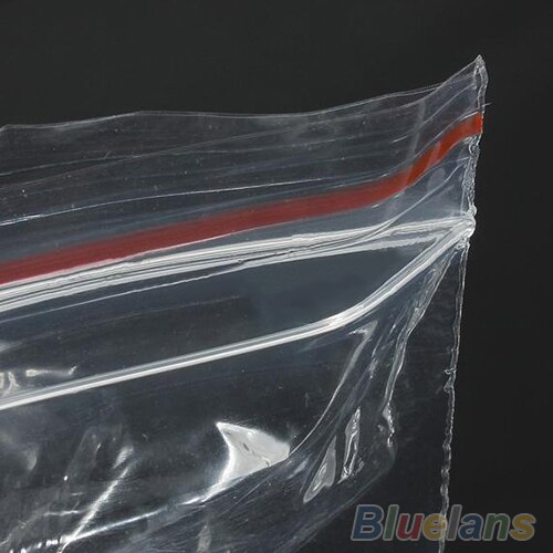 500 PCS 5x7cm Jewelry Ziplock Zip Zipped Lock Reclosable Plastic Poly Clear Bags
