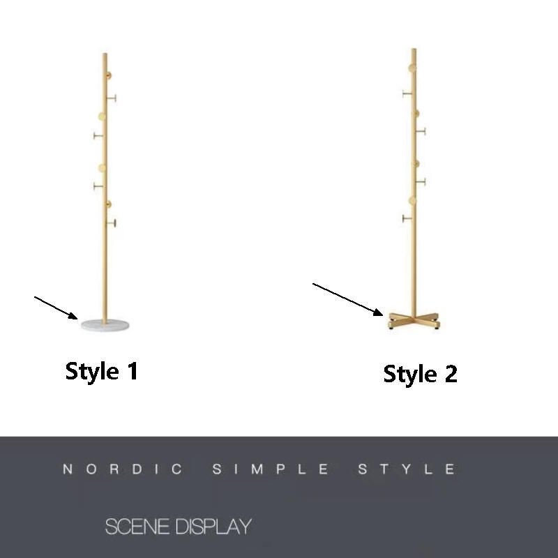 Luxe kapstok vloerstaande kleerhanger 8-haken multifunctionele opslag hoedenorganizer handtassen woonaccessoires boomhanger