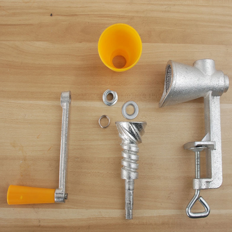 Cast Iron Hand Grinder Manual Poppy Seed Mill Spice Grinder Small Grain Mill With Plastic Hopper