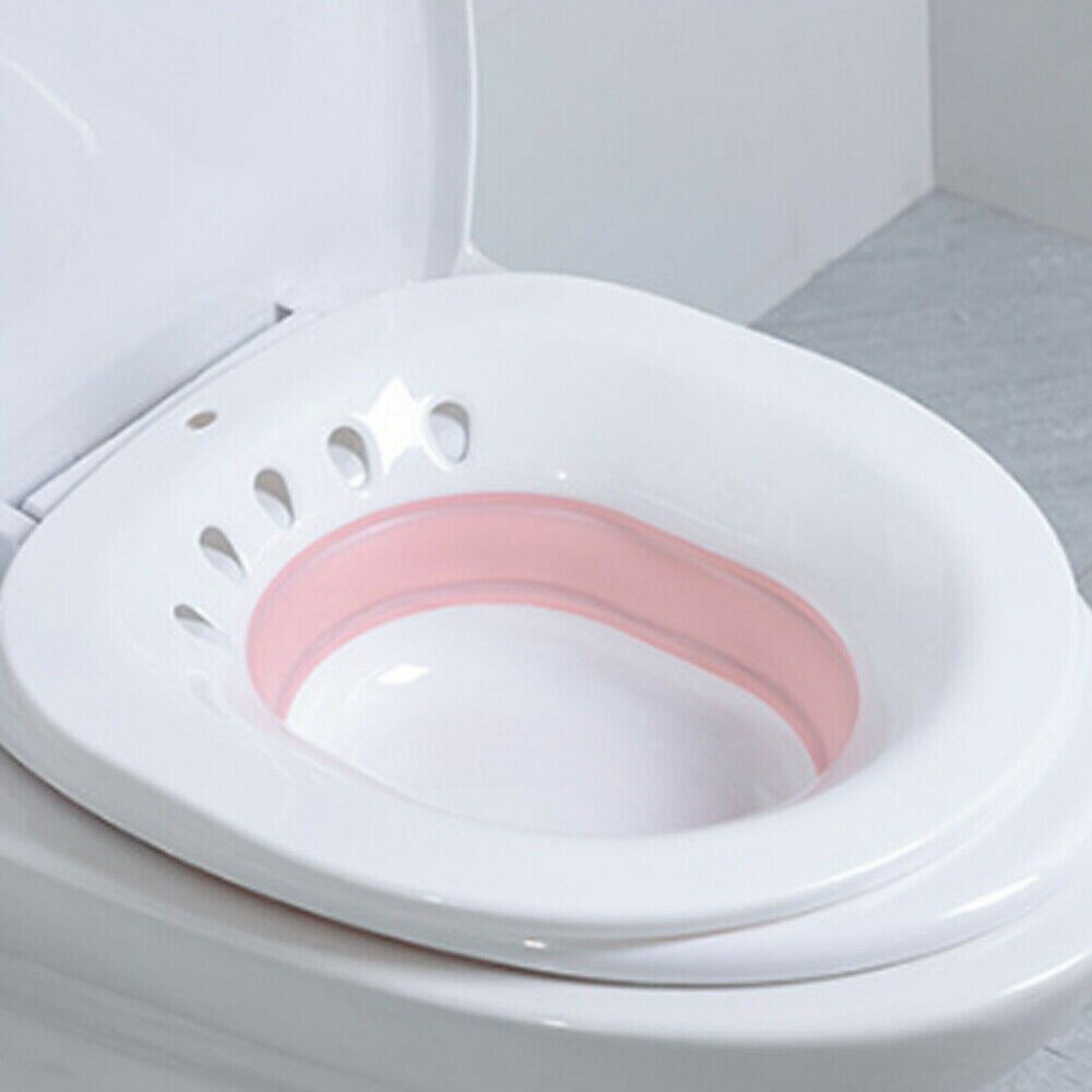 Baignoire Portable pour femmes enceintes et personnes âgées, siège de toilette, pour personnes âgées, hémorroïdes post-partum: Rose