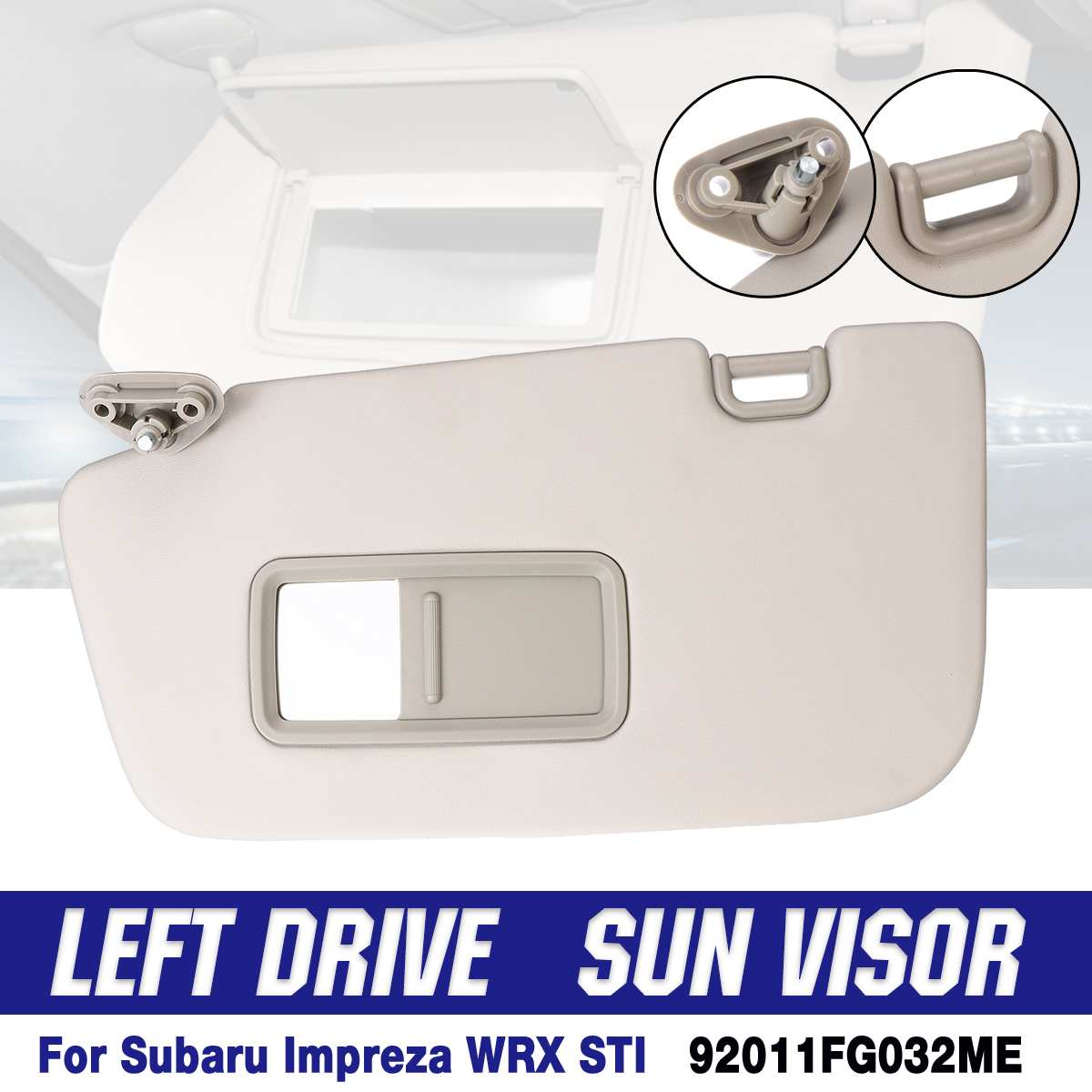 Car Left Driver Side Wired Sun Visor Auto Shield Visors Windscreen For Subaru Impreza WRX STI Left Drive Side