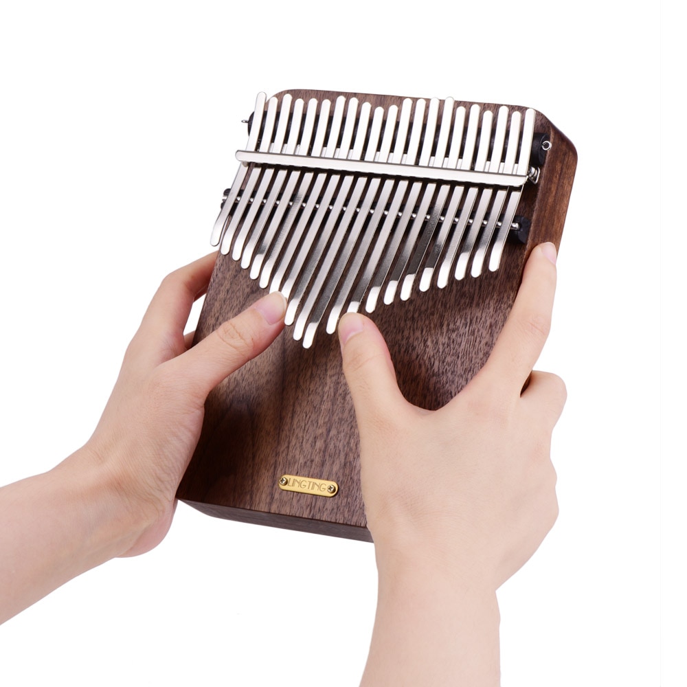 Kalimba, 21 teclas, Piano de caoba, instrumentos musicales Mbira Kalimba, 21 teclas, Kit de pegatinas, Piano portátil, niños principiantes