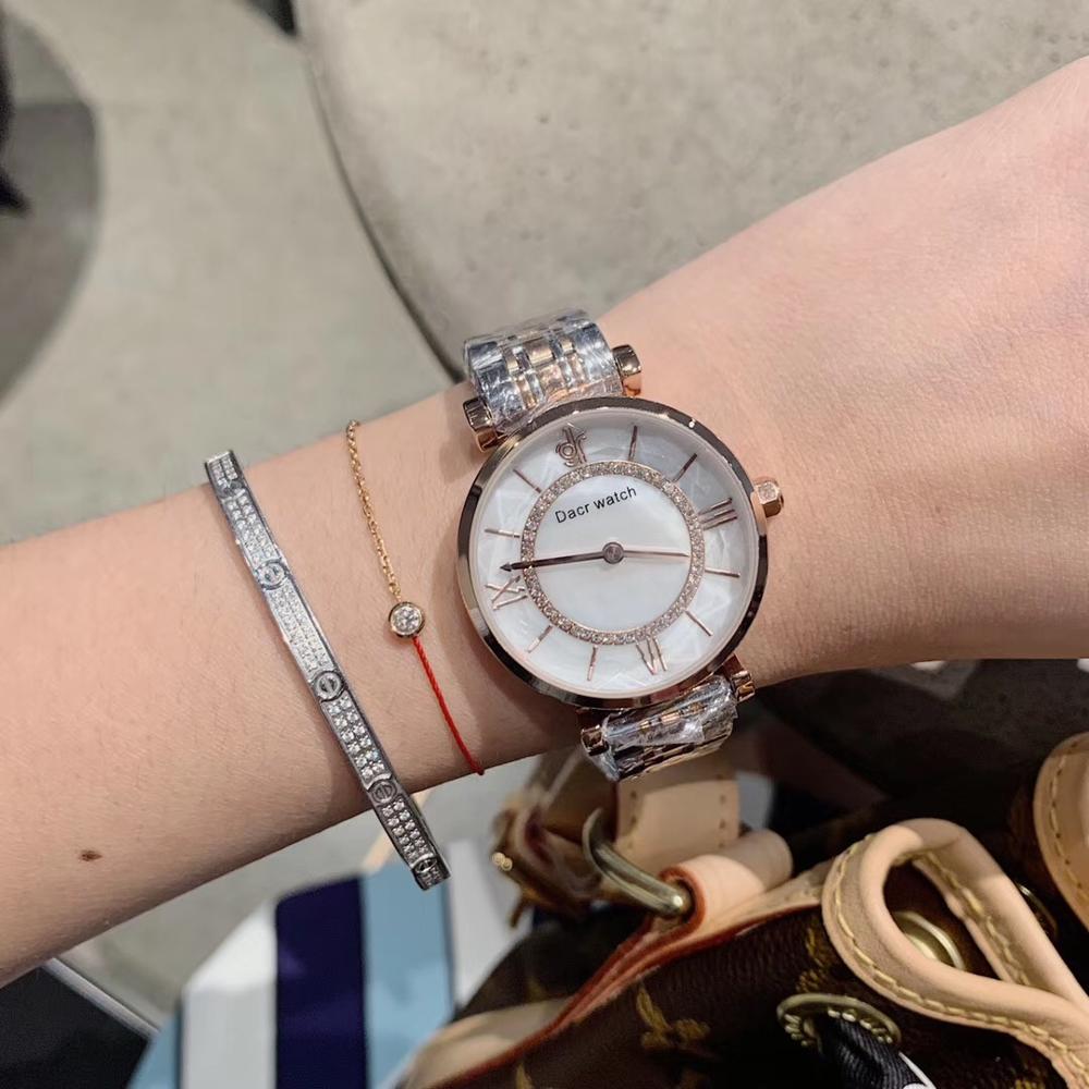 Damesmerk neutrale horloges romeinse cijfers armbandhorloge zakelijk kleding polshorloge kwarts waterdicht dameshorloge