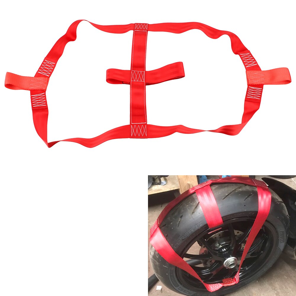 Motorfiets Achterwiel Riem Spanband Transport Tie Bevestiging Fasten Tool Bevestiging Aan Trailers Motor Moto Accessoires