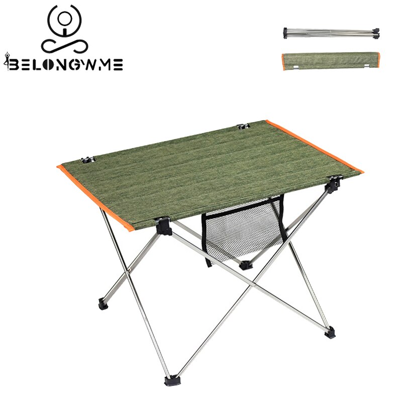 Udendørs aftageligt campingbord bærbart sammenklappeligt letvægts mesa plegable rejse vandreture vandreture picnic bord lejrmøbler